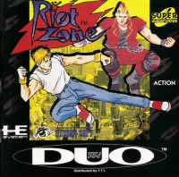 Riot Zone TurboGrafx CD  box art